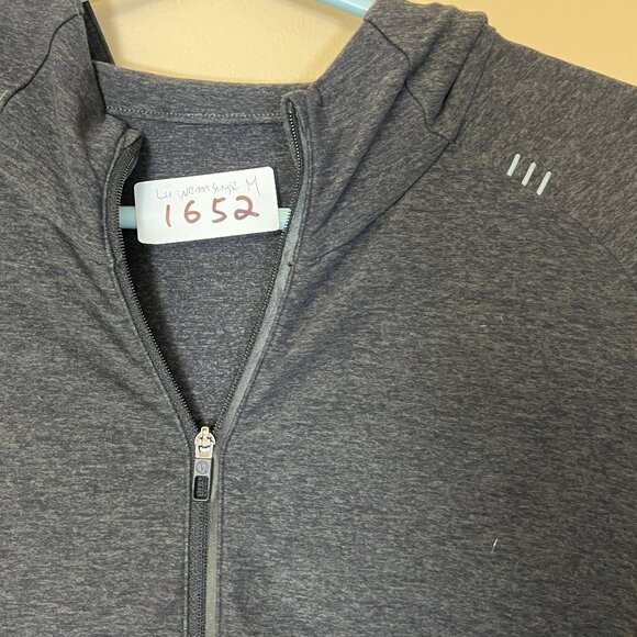 Lululemon Surge Warm Full Zip Hoodie Jacket - Men's Size M - Heathered Gray - Picture 4 of 9